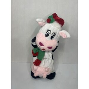 Gemmy Animated Christmas Cow Dancing Singing "MILKSHAKE" Song 15" EUC